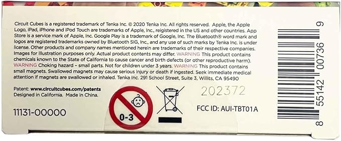 Circuit Cubes Bluetooth Upgrade+ Kit Electronic Toy Building Set Compatible with Most Building Blocks STEM Toy Learning