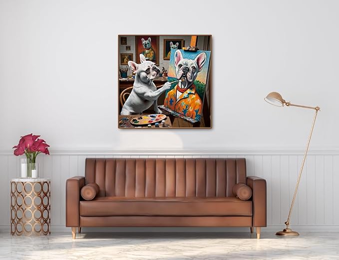 500 Pieces Animal Jigsaw Puzzles for Adults and Teens and Kids Family Happy Toys Painting Bulldog