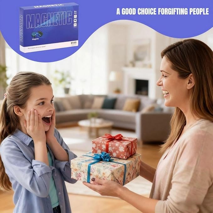 Bighero Magnetic Chess Game, Tabletop Magnetic Strategy Game,Multiplayer Battle Magnet Board Games,2025 Family Games for Kids and Adults, Portable Magnetic Chess Set with 20 Stones W