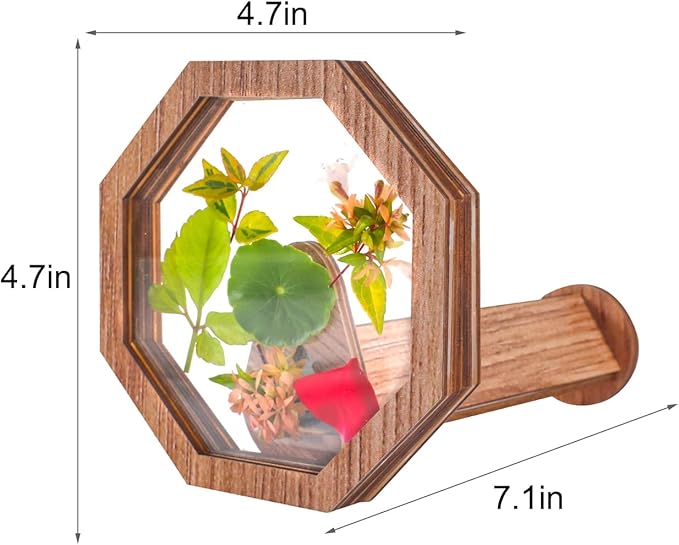 Natural DIY Kaleidoscope Kit, New Wooden Magic Rotating Kaleidoscope Making Set for Nature Lovers, Best Gift, Outdoor Classic Handmade Education (1 Pc)