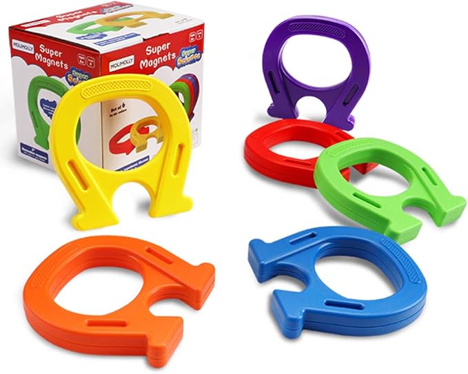 Children's Magnetic Toy, Horseshoe Magnet, Exercise Children's Hands-on Skills, 6 Packs