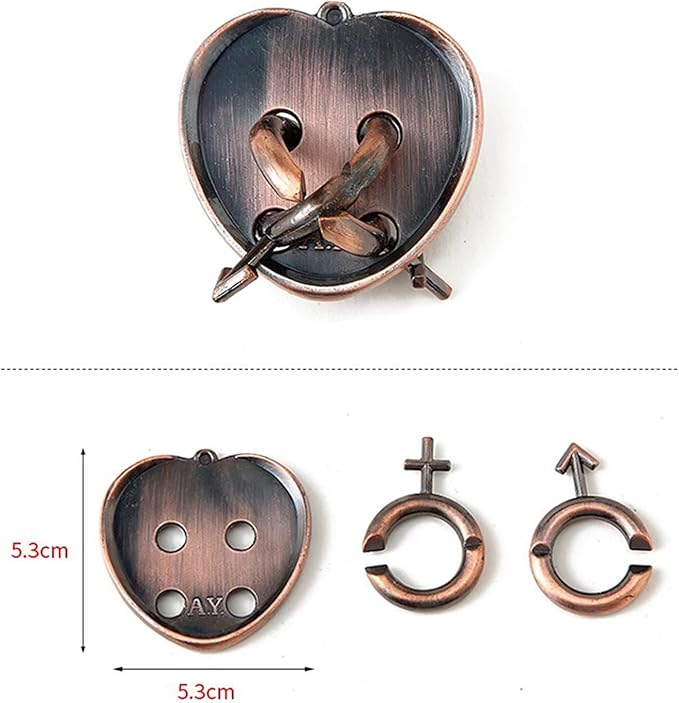 VolksRose 15pcs Brain Teaser Puzzles, Metal Wire Puzzles Set, Mind Smart Game IQ Challenge Puzzle Games, Educational IQ Test Unlock Interlocking Toy Lock Puzzles Gift for Adults Teenagers