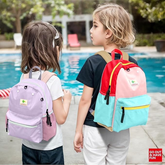 Kids' Backpacks for Girls & Boys - Kindergarten to Elementary School, Bookbag for School & Travel, Small Child Toddler Backpack, 15" H, Ages 6-9