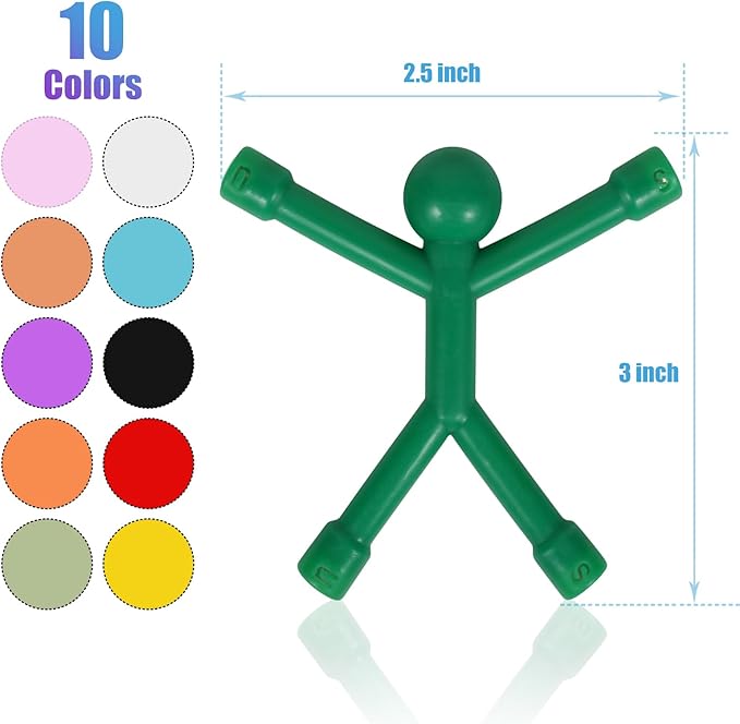 30 Pcs Magnetic Toys, Magnetic People, Colorful Magnets for Kids Travel Toys, for Refrigerator Magnets, Office, Whiteboard Decoration