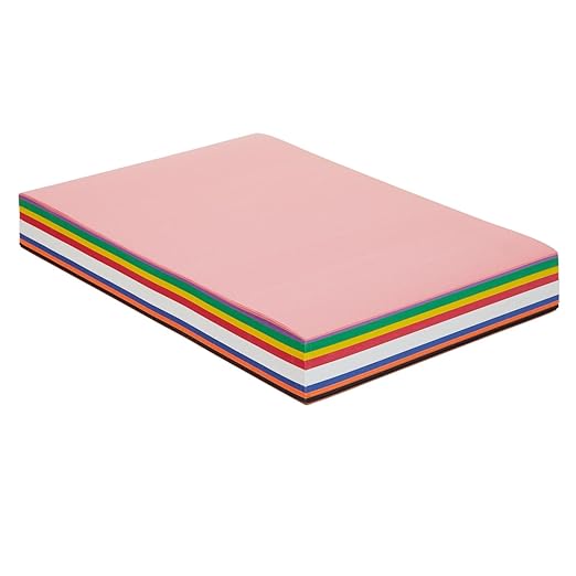 Colorations 12" x 18" Mediumweight Construction Paper Assorted Colors - 300 Sheets, Bulk Pack Art Paper, Arts and Crafts, School Supplies, Drawing, Coloring, Painting, 3D Art