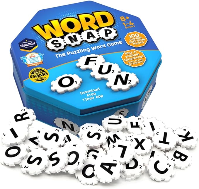 Word Strategy Game, Word Puzzle for Adults, Family, and Kids, Fun Game for Ages 8+, Travel Size, 1-4 Players