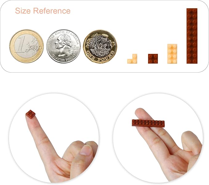 Larcele Micro Building Blocks Animal Set, DIY Mini 3D Building Toy Bricks,836 Pieces KLJM-05(Dachshund)