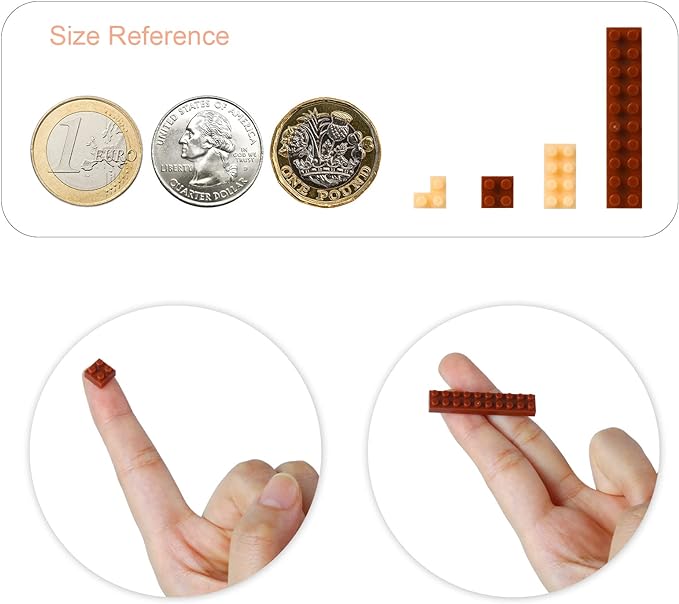 Larcele Micro Building Blocks Animal Set, DIY Mini 3D Building Toy Bricks,768 Pieces KLJM-05(Chow)