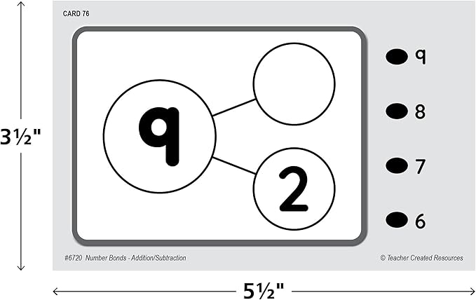 Teacher Created Resources Power Pen Learning Cards: Number Bonds - Addition & Subtraction Grades 1+ (TCR6720)