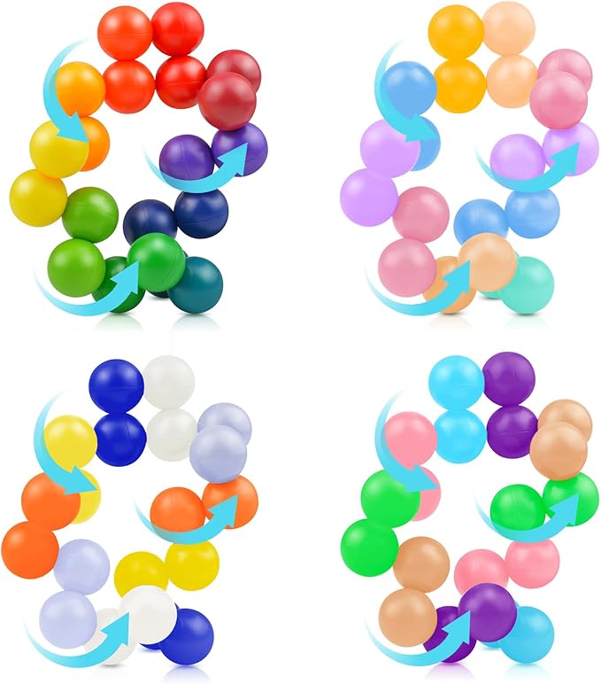 4PCS Autism Sensory Toys for Autistic Children,Quiet Fidget Toys for Adults & Kids, Stocking Stuffers for Boys & Girls,Travel Toys for Kids Age 3-5