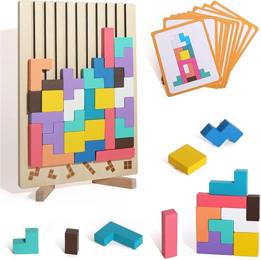 Wooden Stacking Puzzle Toy, Wooden Stacking Puzzle Toy Art, Decorative Home Ornaments for Adults, Stress Relief Toys Adults