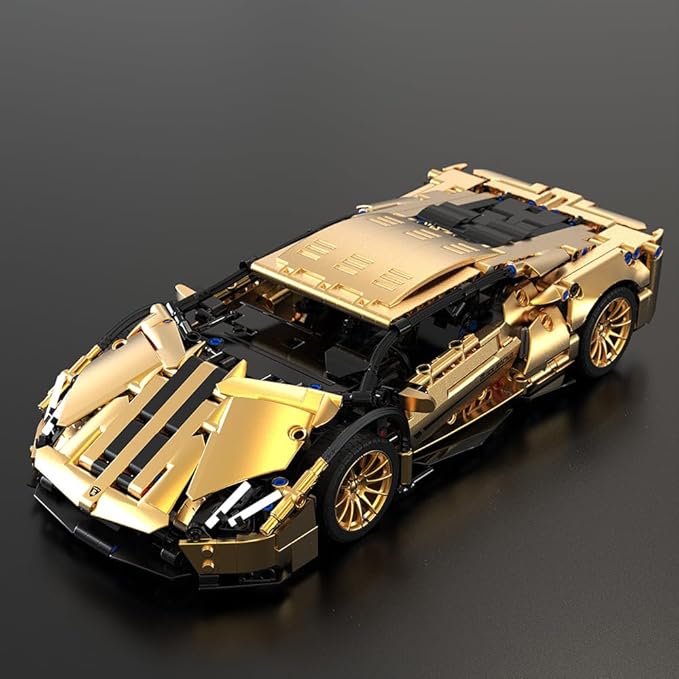 RiceBlock Sports Car Building Blocks Toys Boys or Adults Kits，1:14 MOC Building Set Raceing Car Model,Super Cars for Boys Age 12+ and Adult，1309 Pieces