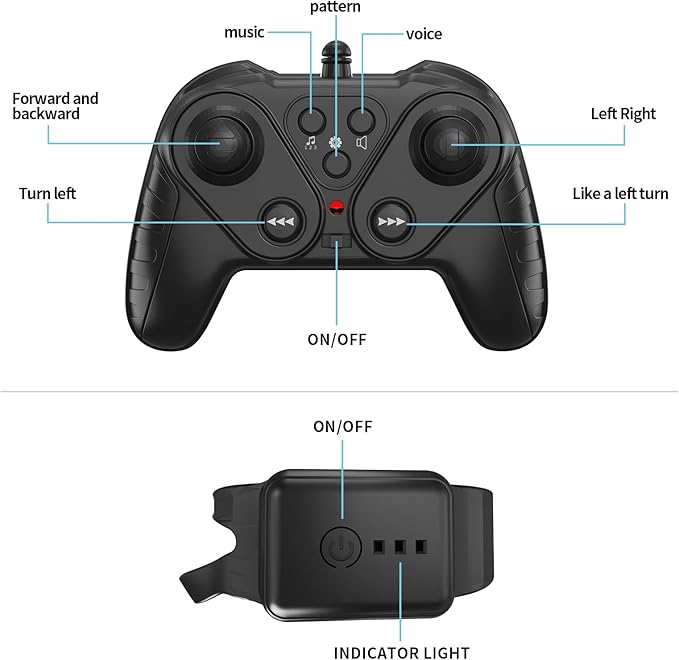 Toddler RC car，Gesture Sensing RC Stunt Car, Light and Music Remote Control Car, Double-Sided 360-degree Rotation Stunt Off-Road Vehicle, Birthday Gift for Boys and Girls Aged 3-12.