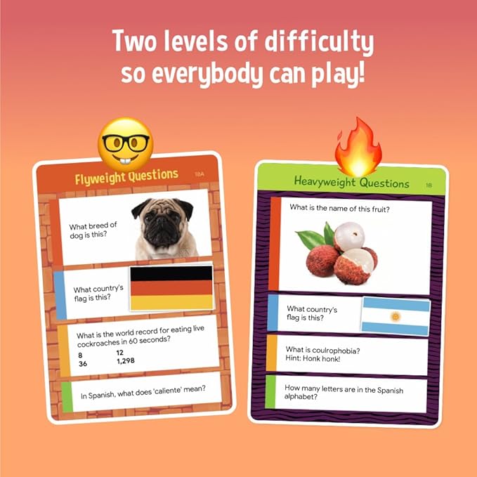 Worlds of Trivia Family Board Game - Educational Quiz with Balanced Questions - 2 to 4 Adult, Kid & Teen Players - Fun Facts & General Knowledge Brain Games