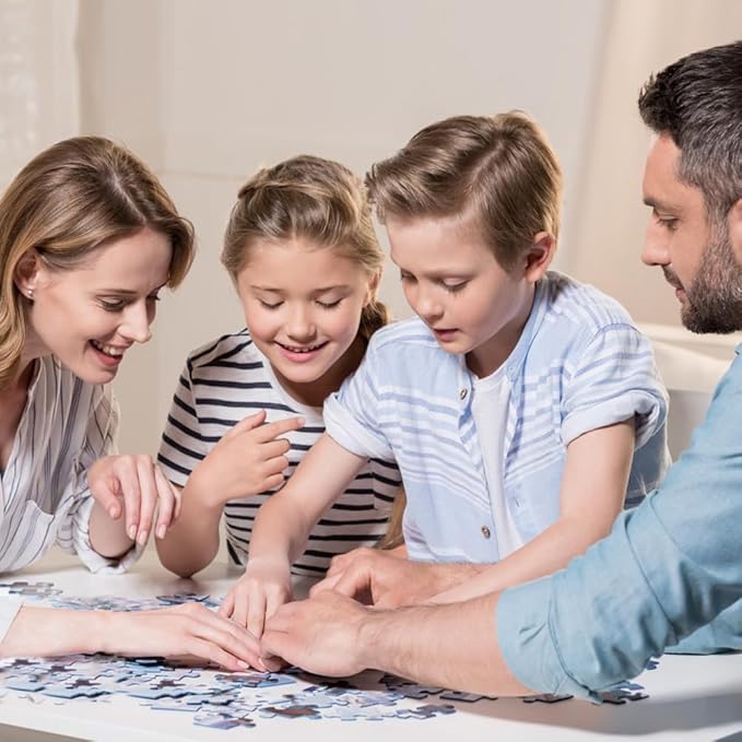 200 Pieces World Map Jigsaw Puzzle for Kids Ages 4-8, Environmental Recyclable Cardboard, Portable, Hand-Eye Coordination, Spark Educational Conversations