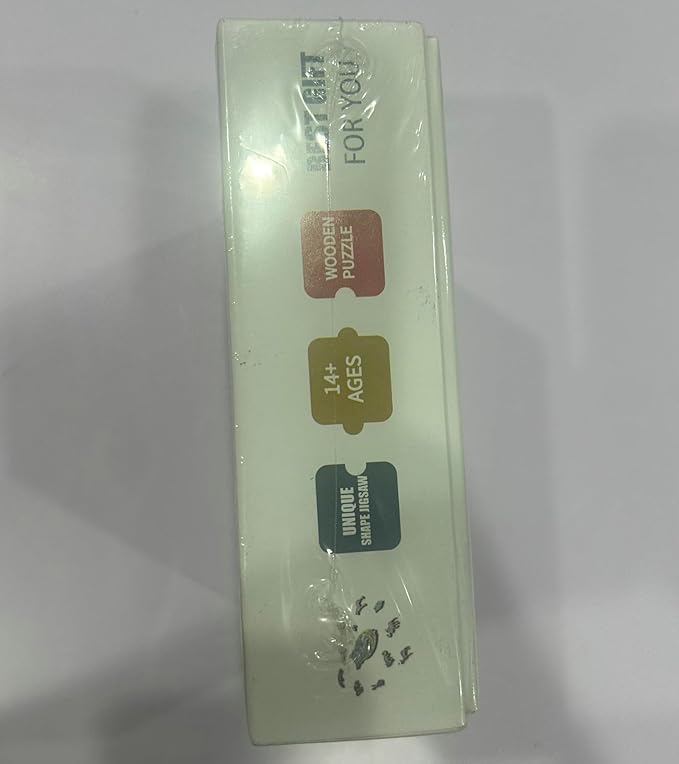 Wooden Puzzles for Adults, Unique Puzzles for Adults, Irregular Animal Shaped Wooden Jigsaw Puzzles, Creative Birthday Gift,11.8 x 9.1 inch, Deer