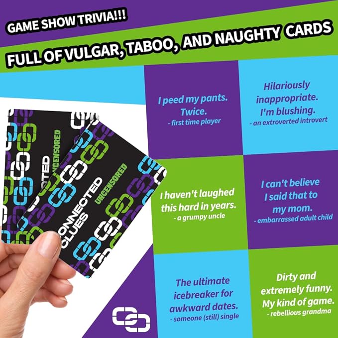 Uncensored - A Party Game for Clever Friends | Phrase Guessing Fun Based on The Popular Before and After Game Show Category | Play Standalone or Mix with Base Game