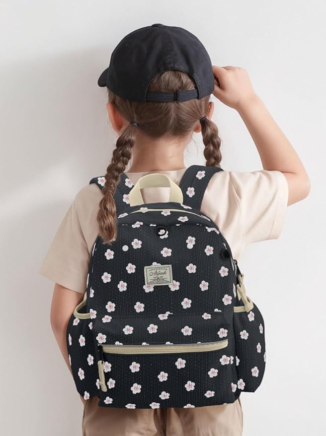 Corduroy Toddler Backpack for Boys 2-5: Preschool Backpack for Boys Girls - Cute Kids Backpack for Boys 13.5" H Fit Folder
