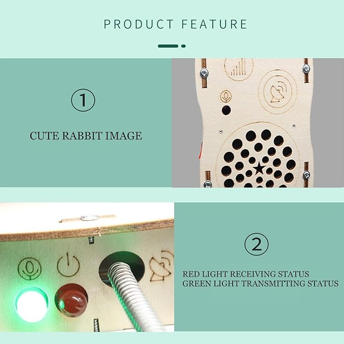 STEM Toys for Kids DIY Walkie Talkies for Kids Age 8-14, Build Your Own Walkie Talkies STEM Kits, Electronic Circuits Projects Christmas Birthday Gifts