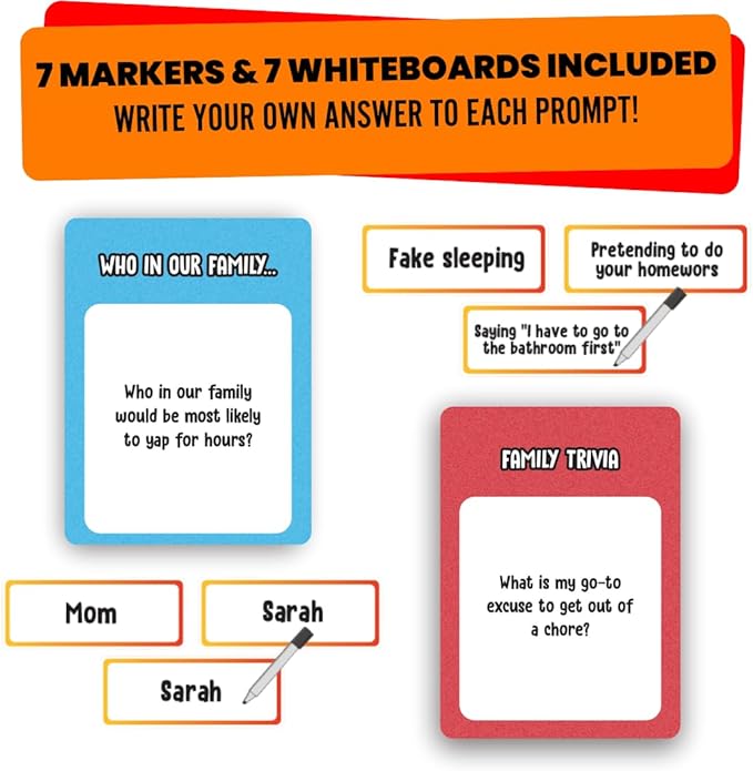 Viral Studios Who in Our Family? – Hilarious Family Party Game | Trivia, “Most Likely to” & Head-to-Head Challenges | Fun Family Game Night Card Game for Kids, Teens & Adults