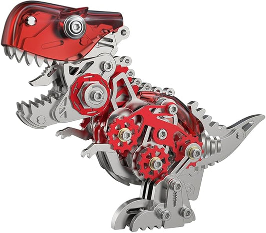 FILASLFT 3D Metal Puzzles for Adults,3D Metal Model Kits Mechanical Dinosaur Model Tyrannosaurus Rex,Steel 3D Puzzles Stainless Steel Ornaments for Adults Home Decor Art Craft Gifts Toys.