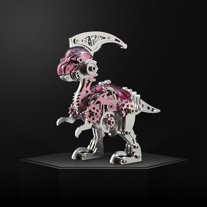 3D Metal Puzzles for Adults,Mechanical Dinosaur 3D Metal Puzzle,Steel Dinosaur Series DIY 3D Metal Model Kits,Home Decoration Art Handicrafts Gifts Toys