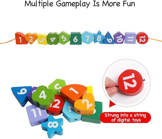 Skrtuan Wooden Sorting Clock Toy for Toddlers 3-5 Years Old, Montessori Shape Color & Animal Puzzle, Educational Learning Gift for Teaching Time, Numbers, and Fine Motor Skills