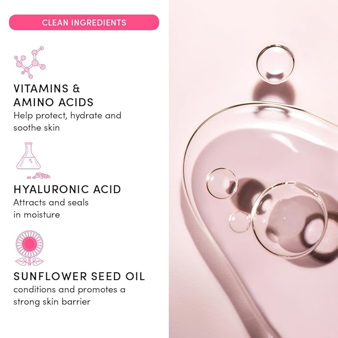 Evereden Happy Kids Skin & Lips Routine - Multi-Vitamin Face Wash & Face Cream Melon & Tinted Lip Oil Sakura Pink Set - Clean & Vegan Skin Care for Kids 3+ - Moisturizing, Nourishing, & Protective