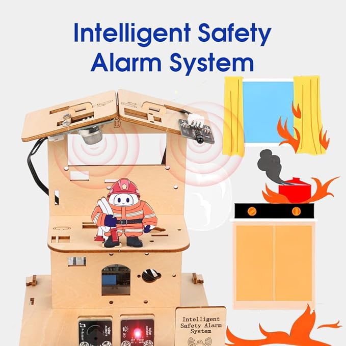 ACEBOTT 3-in-1 ESP32 STEM Smart Home and School Education Kit Compatible with Arduino, STEM Robotics Science Kits for Students Age 12+, Engineering Projects STEAM Activities Gifts 12-16 Year Old