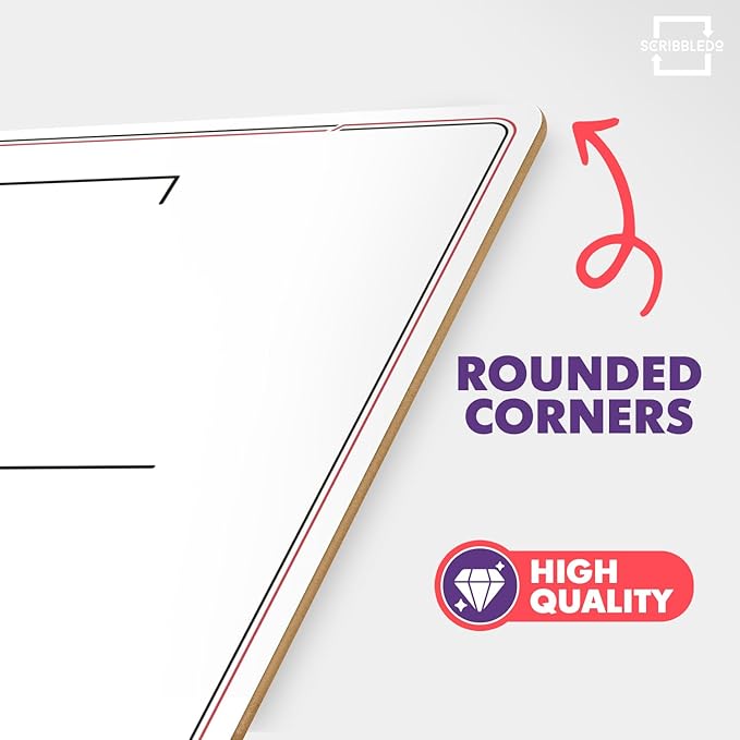 SCRIBBLEDO Hangman Board Game 9”x12 Dry Erase Double-Sided Whiteboard with Blank Writing Surface Hang Man Games Reusable Portable Erasable Hangman Game for Travel Classrooms Homeschool Family Fun