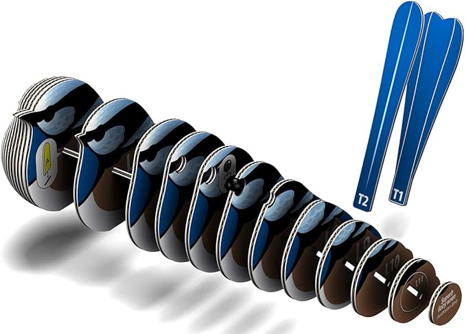 Eugy Fairy Wren 3D Puzzle, 26 Piece Eco-Friendly Educational Toy Puzzles for Boys, Girls & Kids Ages 6+