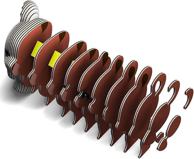 Eugy Bear 3D Puzzle, 26 Piece Eco-Friendly Educational Toy Puzzles for Boys, Girls & Kids Ages 6+