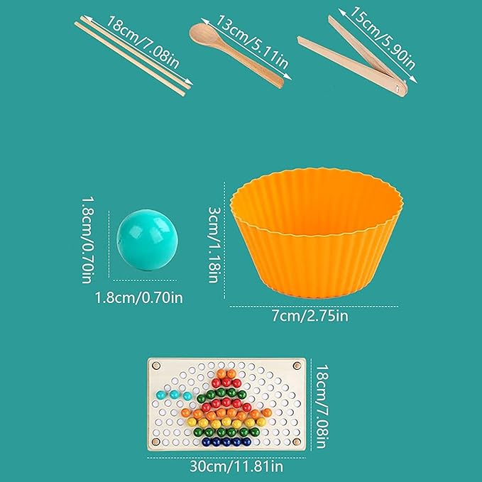 Toddler Montessori Sensory Educational Color Sorting Toys for Ages 3 Year Old Girl Boys Gifts Preschool Learning Activities Stacking Fine Motor Toys for Toddlers