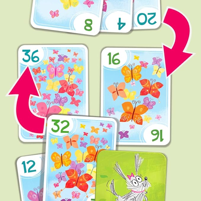 Melon Rind Jump 4, Math Game for Kids Learning Multiples of 4, Lively Puppy Themed Card Game, a Fun Math Activity for Boosting Confidence, Quick and Easy Screenless Fun, Ages 7+