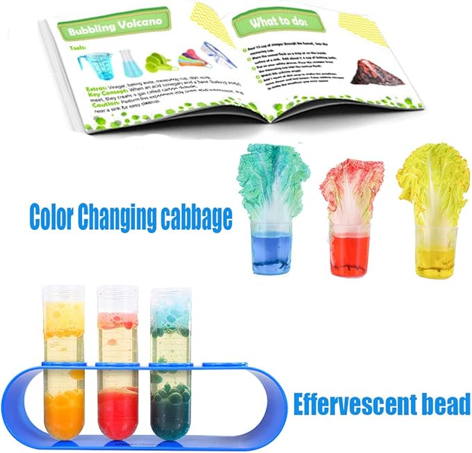UNGLINGA Kids Science Experiment Kit with Lab Coat Scientist Costume Dress Up and Role Play Toys Gift for Boys Girls Kids Christmas Birthday Party