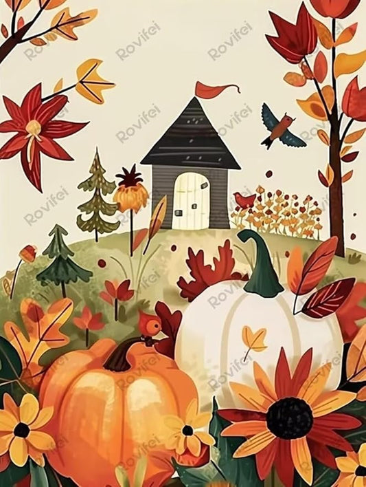 Thanksgiving Day Puzzles for Adults 1000 Pieces, DIY Cartoon Farm Puzzles, Eco-Friendly Wooden Thanksgiving Puzzles - for Home Decor Room Decor Wall Decor - Funny Gifts 30x20 Inch