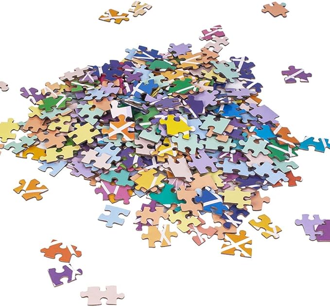 MaxRenard Game 1000 Pieces Jigsaw Puzzle Round Puzzle Toy Gradient Color