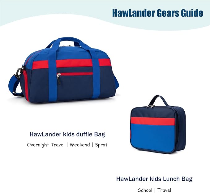 HawLander Little Kids Backpack for Boys Toddler School Bag Fits 3 to 6 years old, 12 inch, Blue