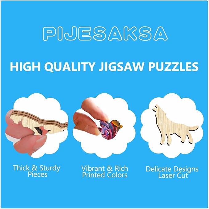 Wooden Puzzles for Adults - Garden Melody Puzzle, Unique Shape Wooden Jigsaw Puzzle, Wood Puzzles Adult, Gift for Family and Friends, Wall Art Home Decor (S-8.5 * 8.4in-90 Pieces)