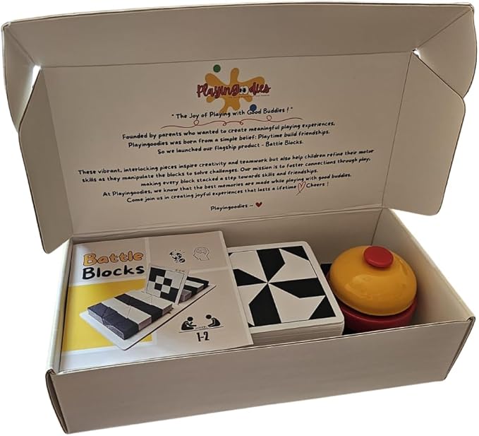 Battle Blocks | STEM Logic & Critical Thinking Board Game for Kids 6-8 8-12 Teens | Educational Family Strategy Challenge | 270 Problem Solving Puzzle Set for The Kids |