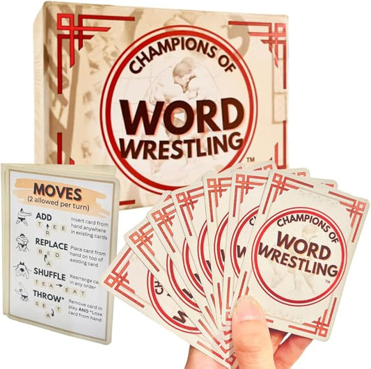 Card Game for Adults and Family Board Night, Premium Playing Cards, Spelling for Kids & Seniors, Travel & Party, 2-4 Players, Ages 8 & Above