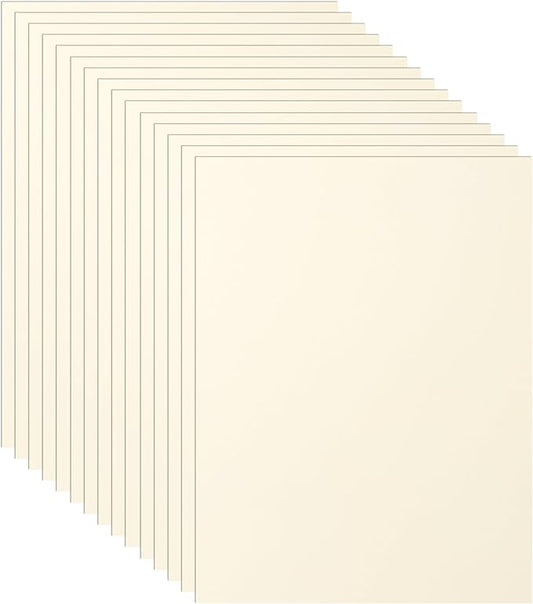 40 Sheets Cream Cardstock 8.5 x 11 Off White Paper, 75lb Premium Ivory Card Stock Craft Paper for DIY Card Making, Wedding Invitations, Thank You Cards, Business Cards, Menus