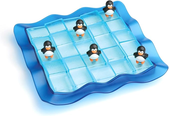 SmartGames Penguins on Ice Cognitive Skill-Building Puzzle Game for Ages 6 - Adult - Now with 100 Challenges!
