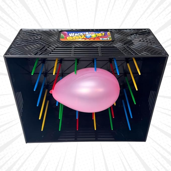 Wack A Balloon Party Edition - Fun for Kids and Adults, Strategy Balloon Popping Game, Perfect for Parties, Game Night, Family Bonding, Classrooms, Popular Social Media Games, Ages 4+