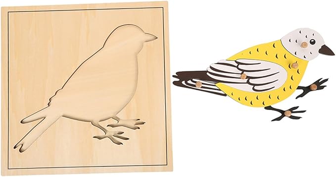 MEYOR Montessori Bird Puzzle for Early Preschool Education Learning Toy