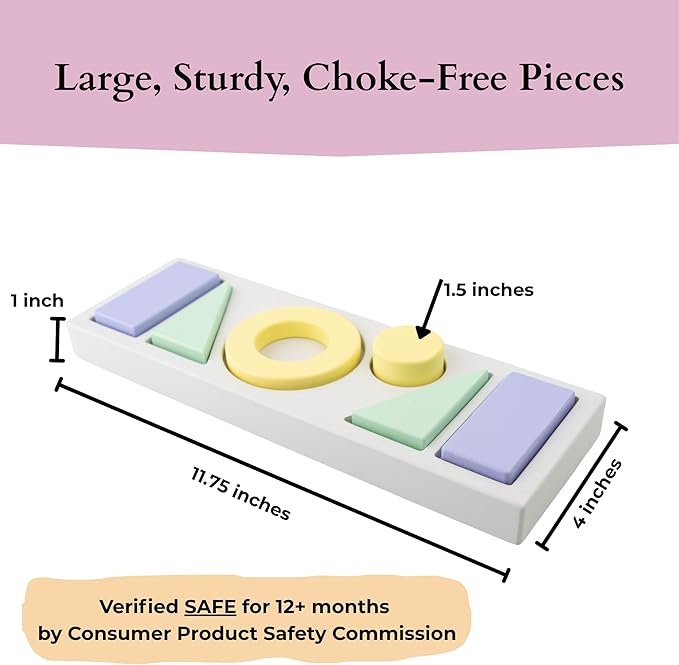 Wooden Shape Sorter for Toddlers | Montessori Toys for 1+ Year Old | Birthday Gifts for Learning Object Permanence and Color Sorting | Ages 1-3