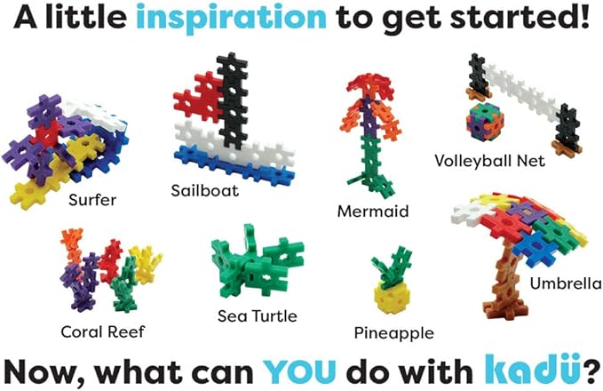 KADU Classic 80 Piece Classic Set - STEM/STEAM Building + Construction Toy, for Open + Imaginative Play