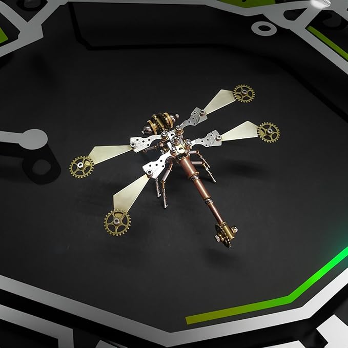 Steampunk Metal Insect Bug Mechanical DIY Kits Puzzle Mechanical Dragonfly Model Handmade Personalized Gifts Adult Craft Kits(Gear Dragonfly)