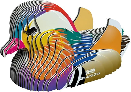 EUGY Mandarin Duck 3D Puzzle - 26 Piece Eco-Friendly Educational Toy Puzzle for Boys, Girls & Kids Ages 6+