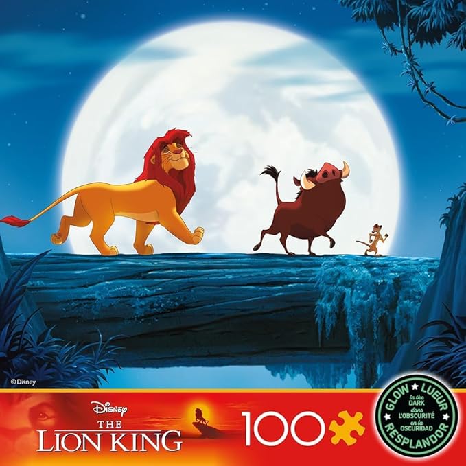 Ceaco - Disney - The Lion King - Glow in The Dark - 100 Piece Jigsaw Puzzle